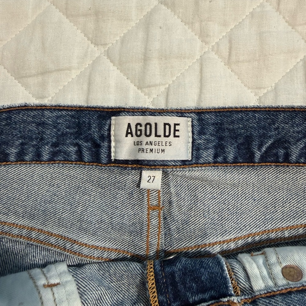 AGOLDE Parker Denim Shorts in Darker Swapmeet - Picture 2 of 3